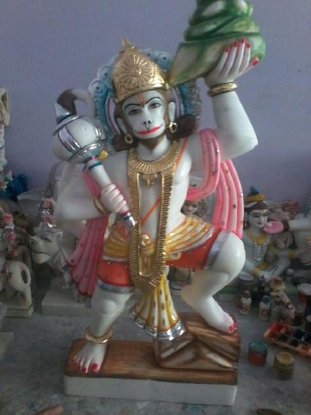  Marble Hanuman Statue, Color : white or costomor like
