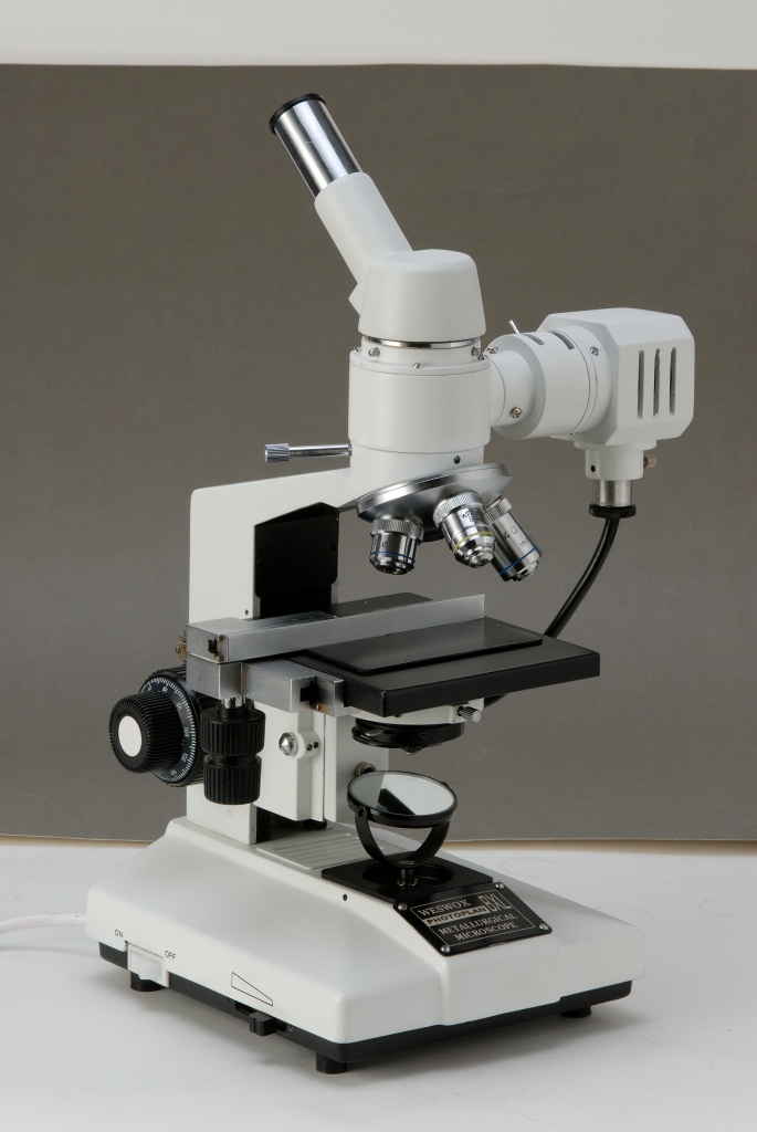 WESWOX Mhl-44 Metallurgical Microscope, Color : White