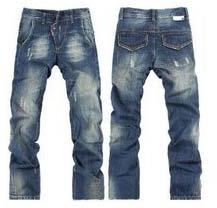 Mens Dark Blue Designer Jeans