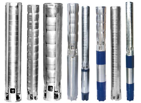 V6 Stainless Steel Borewell Submersible Pump Set (Water Filled)