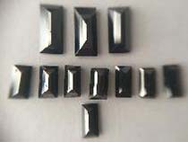 Rectangular Shaped Black Diamonds