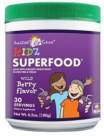 Amazing Grass Kidz Superfood Powder, Wild Berry - 6.5 oz canister