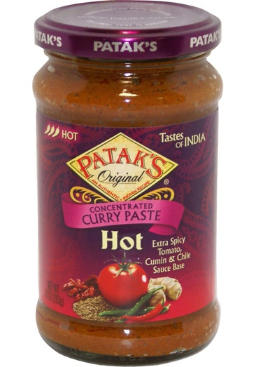 Patak's Curry Paste Hot 10 OZ (283 Grams)
