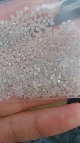 White HTHP Synthetic Diamond Rough