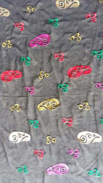 Silk & Polyester Kaftan Fabric