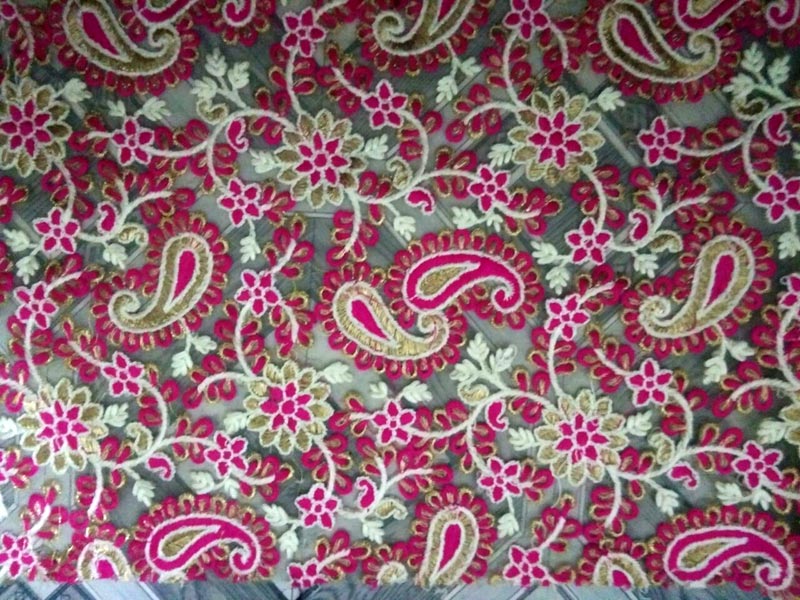 Sequin Embroidered Fabric by Shree Manibhadra Exports, sequin