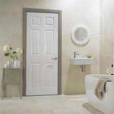 Polished Wood White Paint Doors, for Home, Hotel, etc., Style : Modern