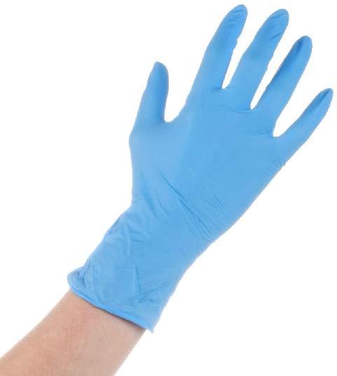 Blue 30-40g Nitrile Gloves, for Examination, Feature : Flexible, Powder Free