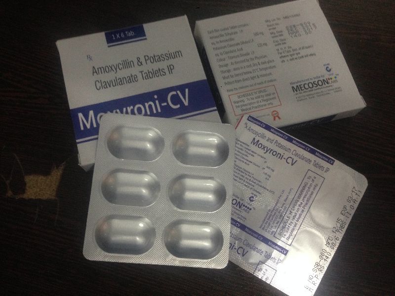 500mg Amoxyxillin tablets