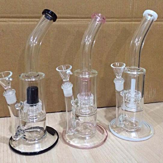 Glass Smoking Water Pipe With Single Saaver