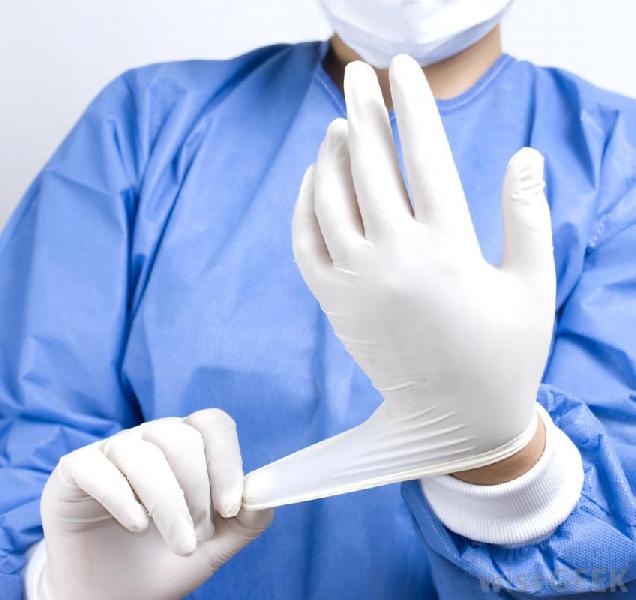 SS industries Disposable Latex Examination Gloves, Size : XS/S/M/L