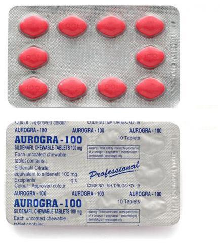 Aurogra 100 mg Tablets