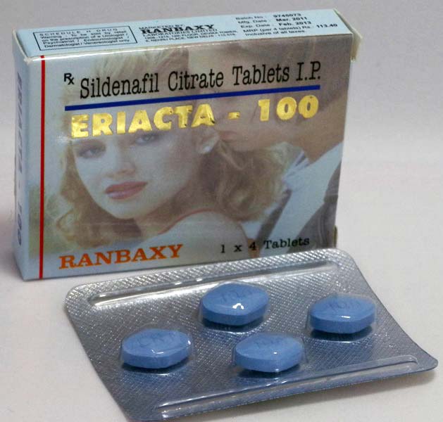 Eriacta 100 Tablets, Color : blue