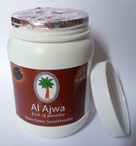 Ajwa Dates Seed Powder, Packaging Type : 50 gms