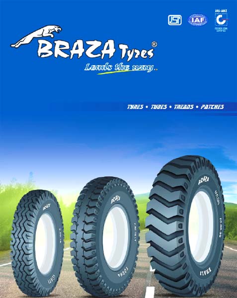 BRAZA Truck /Bus Tyres, Certification : BIS, ISI, ISO CERTIFICATIONS .