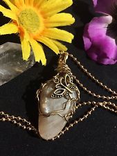 Moonstone Hand Wire Wrapped Healing Pendant