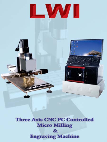 Three Axis CNC PC Controlled Micro Milling & Engraving Machine
