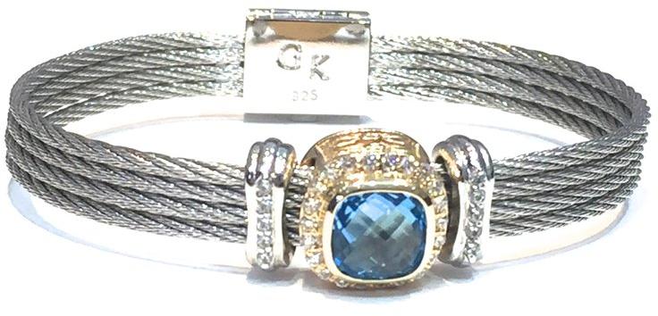 Blue diamond bracelet