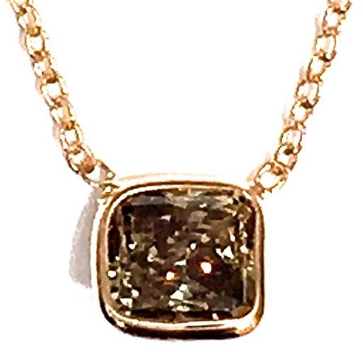 chocolate diamond pendant