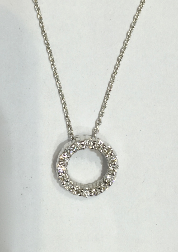 Diamond Circle Pendant