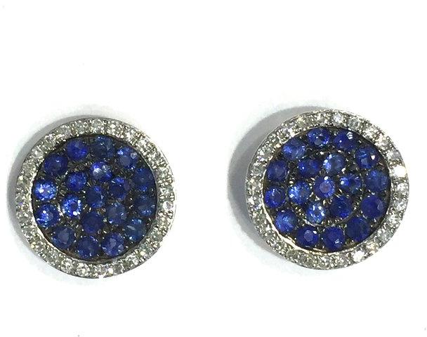 sapphire pave earrings