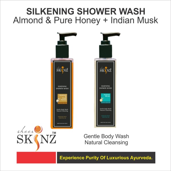 BODY WASH ALMOND PURE HONEY & INDIAN MUSK