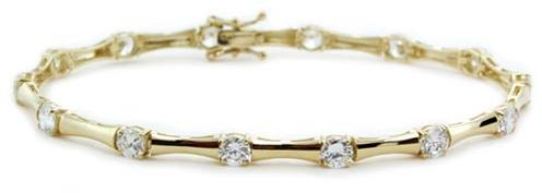 Gold Diamond Bracelet - Dbr 002