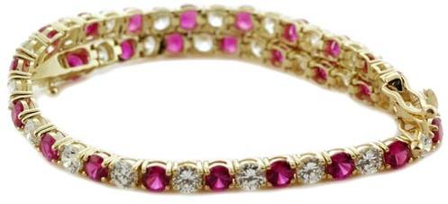 Gold Gemstone Bracelet  - Ggbr 001