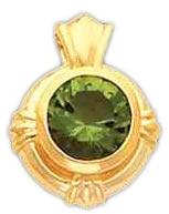 Gold Gemstone Pendant - Gp 004