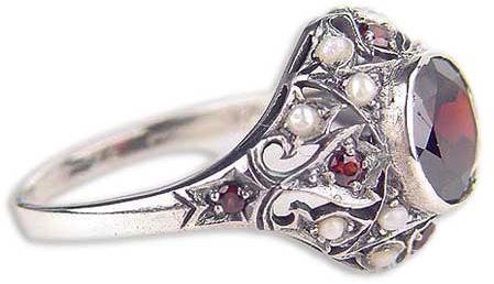 Silver Filigree Ring, Silver Rings Sfr-007