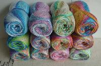 Polyester Space Dyed Yarn, for Knitting, Sewing, Packaging Type : Carton, Corrugated Box, Hdpe Bags