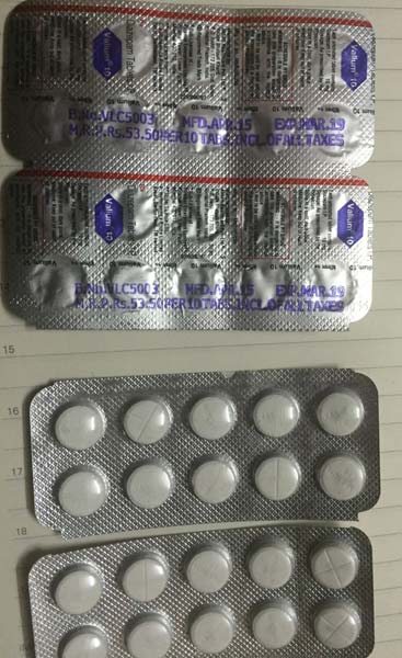 Valium 10mg, Packaging Size : 10x1 Pack