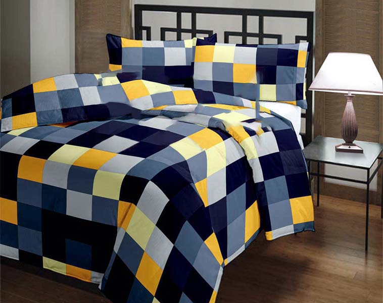 Checked Printed Cotton AC Single Bed Blanket