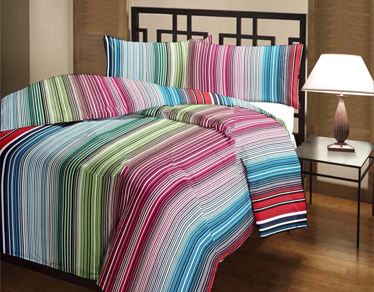 Striped Printed Cotton AC Single Bed blanket