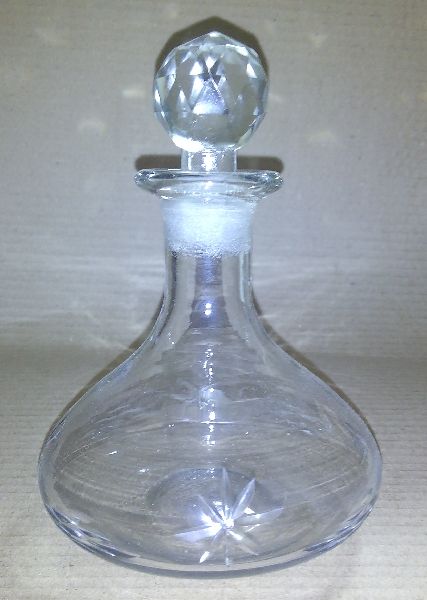 Glass Perfume Bottles, Shape : Round