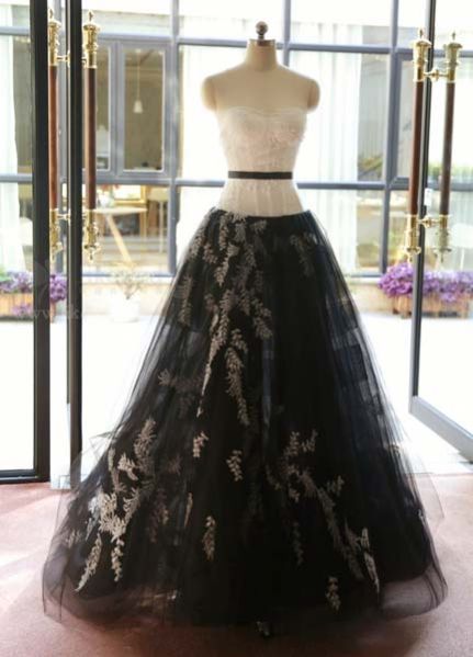 Princess Wedding Dress Floor Length Fine Netting Prom Dress Wd1506