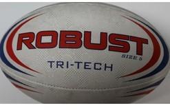 Synthetic Rubber Robust Tri-Tech Rugby Ball, Size : 5