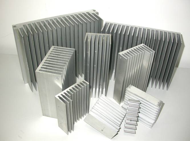 Rectangular Aluminum Heat Sink, for Motherboard Use, Size : 5inch, 6inch
