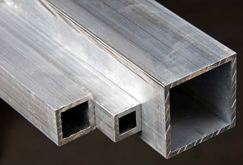 Aluminum Rectangular Tubes, for Construction, Length : 1-1000mm