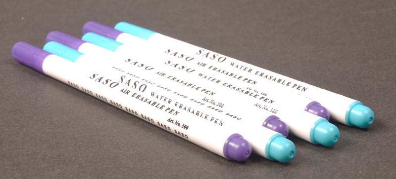 SASO air erasable pen, for GARMENT INDUSTRY, TEXTILE, FOOTWEAR, LEATHER, ETC, Color : VIOLET WHITE