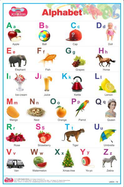 Multi Colour Printed Paper Kids Study Chart at Rs 70 / Piece in Meerut ...