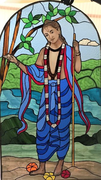 Glasscrafters Stained Glass Krishna