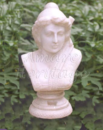 Polished Marble Lady Statue, for Dust Resistance, Size : Standard
