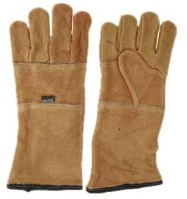 Double Palm Leather Gloves (Brown)