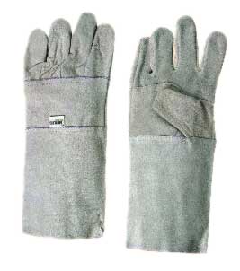 Double Palm Leather Gloves (White)