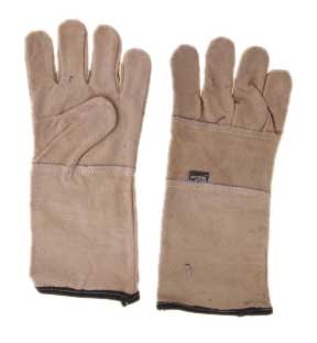 Single Palm Leather Gloves (Brown)