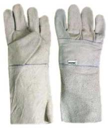 Single Palm Leather Gloves (White)