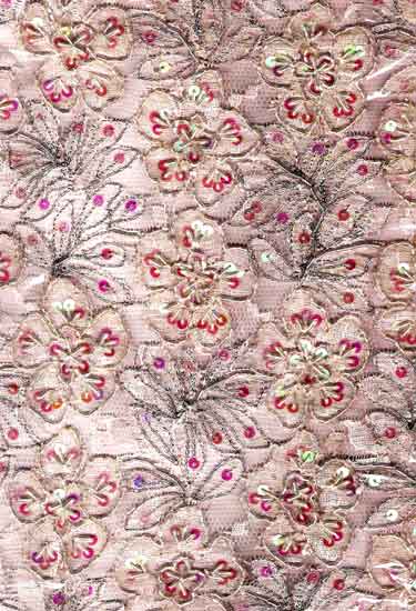Embroidered Silk Fabric-05