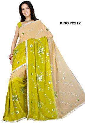 D. No. 722122 Embroidered Sarees
