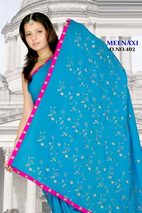Embroidered Sarees - 402